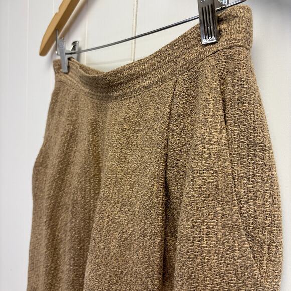 Vintage Classics by Anne Klein 90s Academia Shorts Size 10 Tan Preppy Minimalist - Picture 3 of 11